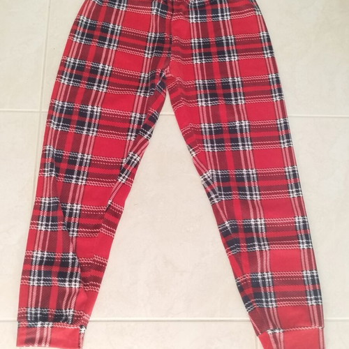 Pyjama pants size M, red plaid