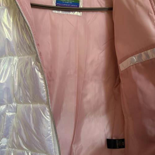 Alpha Industries Holographic Hooded Puffer Jacket new, size M