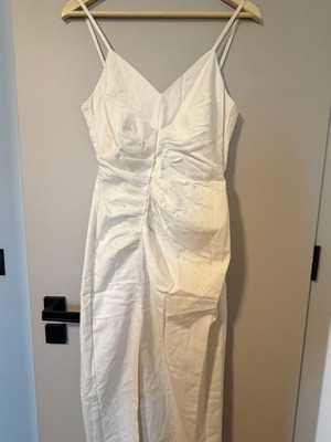 Zara dress 100% cotton new, beige, size S
