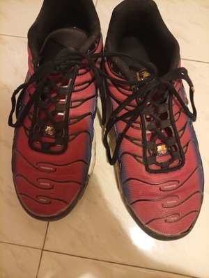 Nike TN Barcelona limited edition athletic shoes used, multicolor, size 43