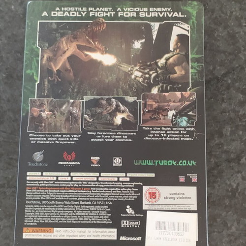 Turok Steelbook Xbox 360 game