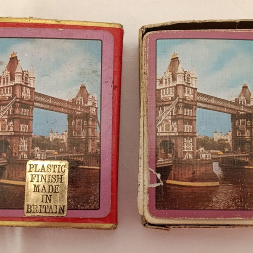 Waddingtons Tower Bridge playing cards used, complete, collectible