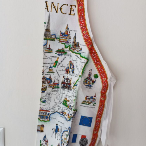 Apron France with gift foldable shopping bag, new