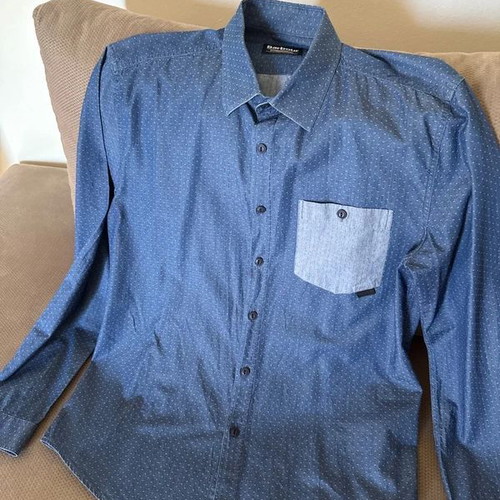 Barbour shirt medium blue like new