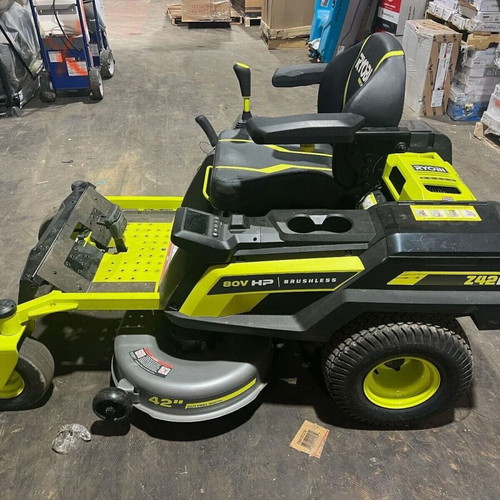 Ryobi 80V HP Brushless 42" Electric Zero Turn Riding Lawn Mower