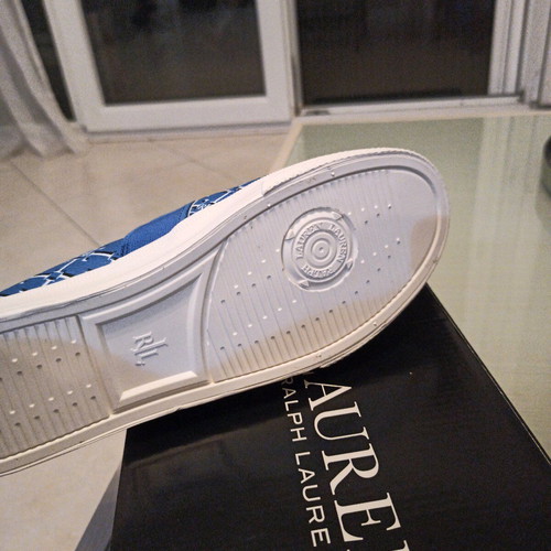 Ralph Lauren women's shoes blue leather new size 40
