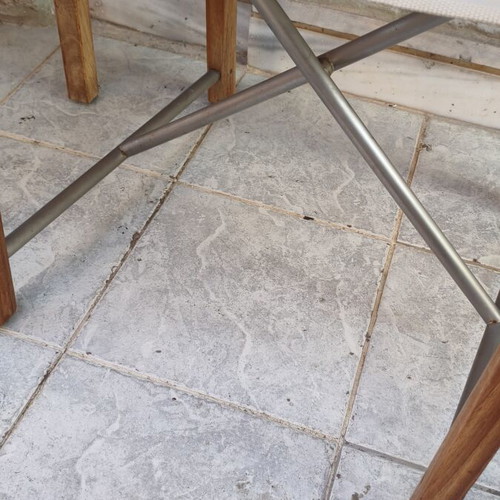 Gloster set of 2 armchairs and table