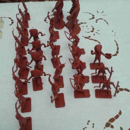 Toy soldiers like new, collection of cowboys and indians