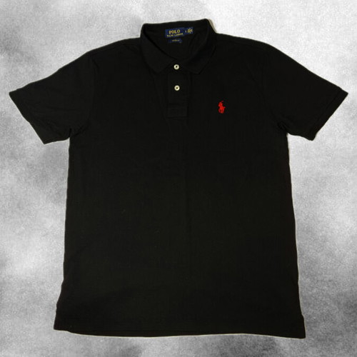 Ralph Lauren men's black polo shirt size L like new