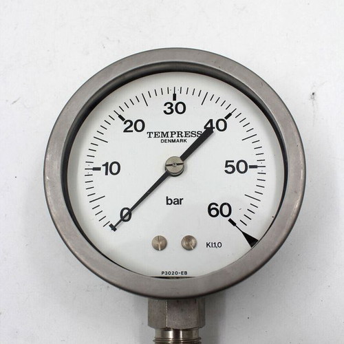 Tempress P3020-EB Manometer 0-60 bar 1/2 used