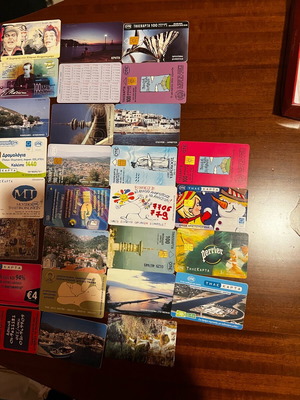 Τηλεκαρτες διάφορες σαν καινούργιο, πακέτο 60 τεμαχίων