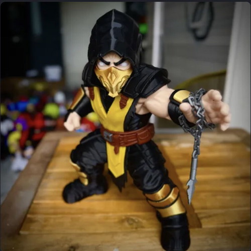 Mortal Kombat Scorpion 30CM high detail 3D printed collectible figure like new