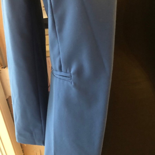 Italian blue royal blazer like new with striped detail