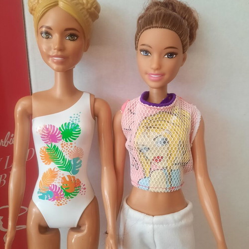 Barbie lot of 2 dolls by Mattel, Olivia hybrid and Color Reveal