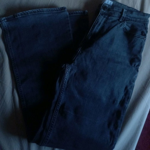 Flared pants gray like new, size L