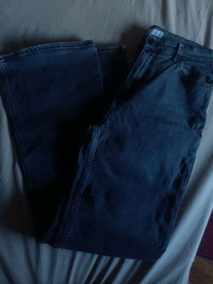 Flared pants gray like new, size L