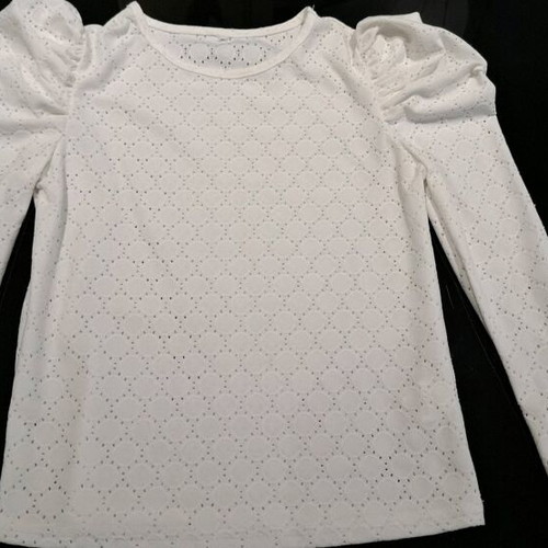 Shein embroidered blouse 10 years old lightly used, white