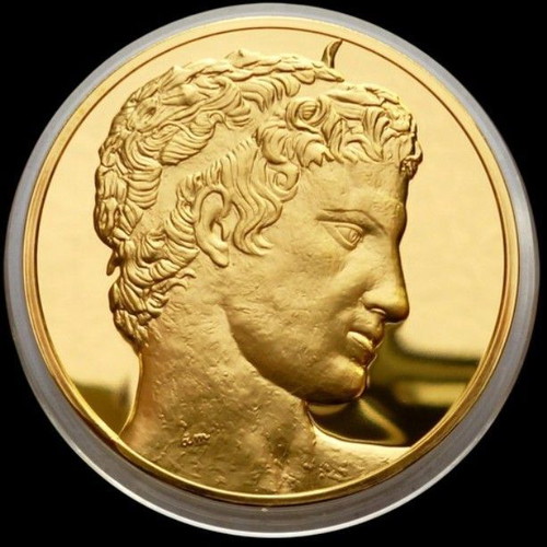 Efivos tou Marathon Proof 24K gold plated medal like new