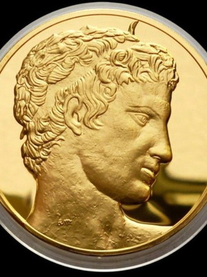 Efivos tou Marathon Proof 24K gold plated medal like new