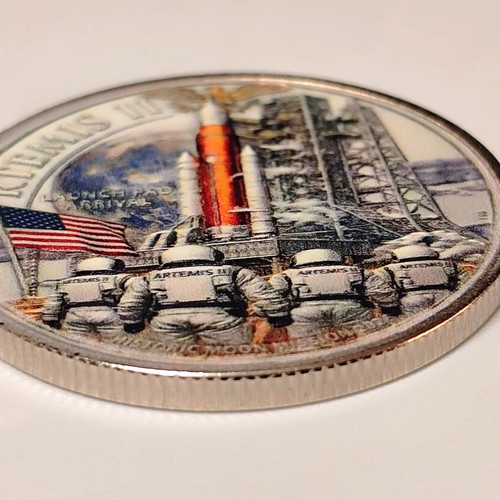NASA Artemis II Collectible Medal with Display Case new