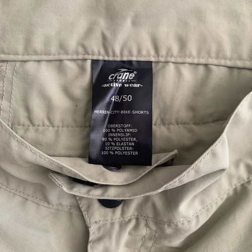 Crane shorts size L like new, beige, waterproof