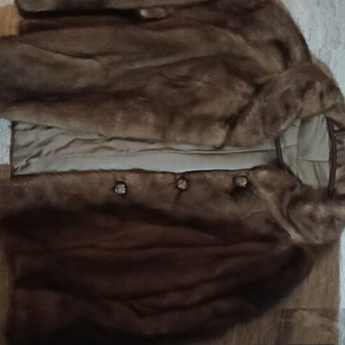 Brown Short Natural Fur Jacket like new