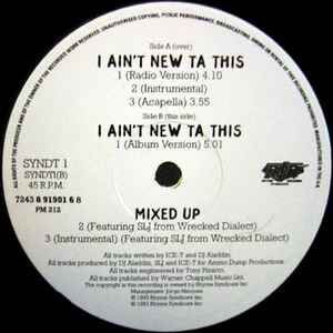 Ice-T I Ain't New Ta This vinyl record used