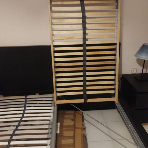 IKEA double bed 180x200 cm with mattress