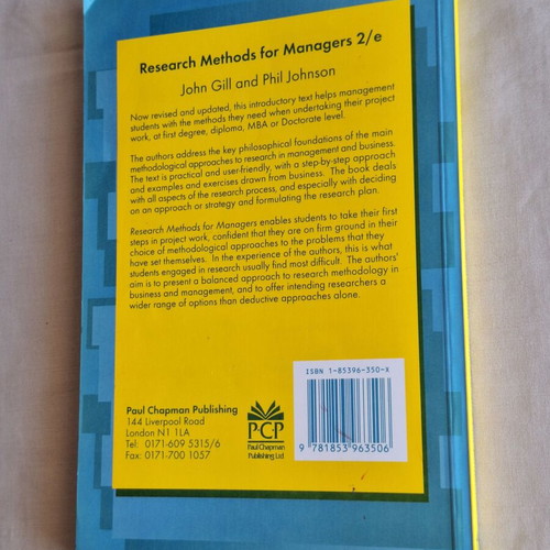 Project Management & Research Methods management books set