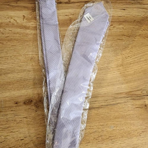 Lilac houndstooth micro-pattern silk tie by Boggi Milano new