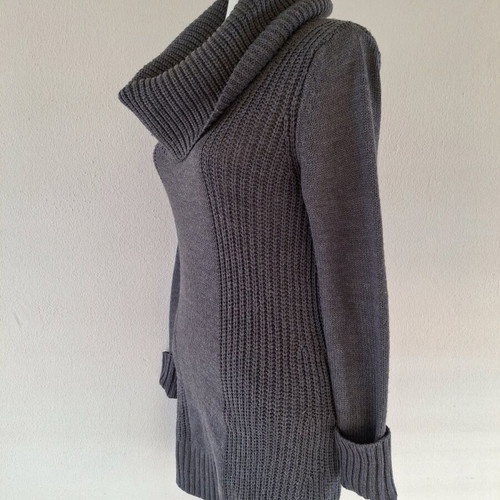 Knitted dress Divided by H&M L like new, gray