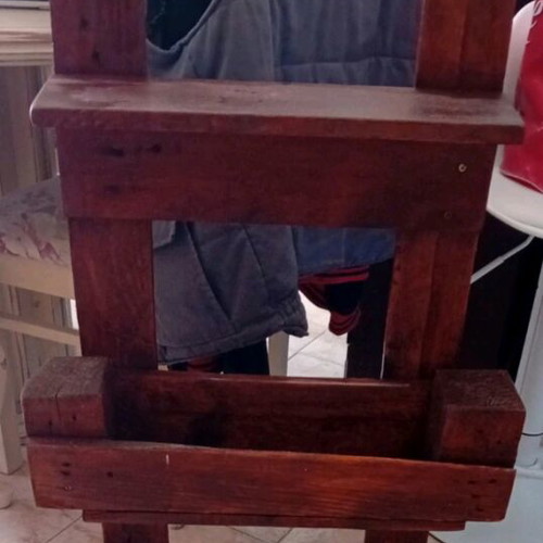 Handmade vintage shelf like new, wooden, large capacity
