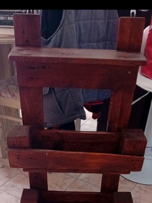Handmade vintage shelf like new, wooden, large capacity