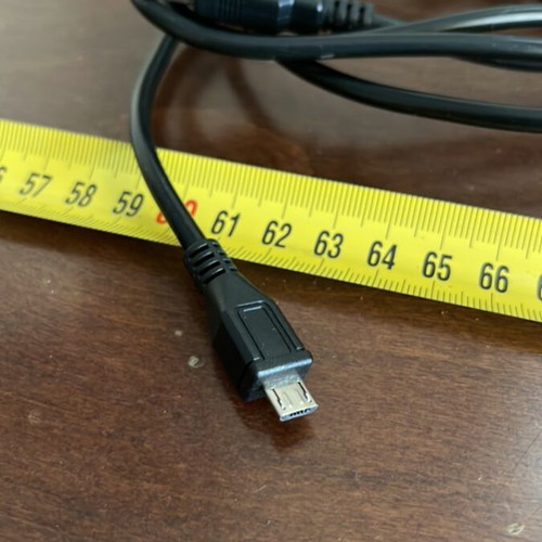 USB cable male to micro USB male 2m with ferrite core like new