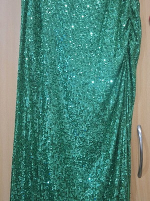 Σετ φούστα με μπουστάκι Calliopi καινούργιο, πράσινο με παγιέτες