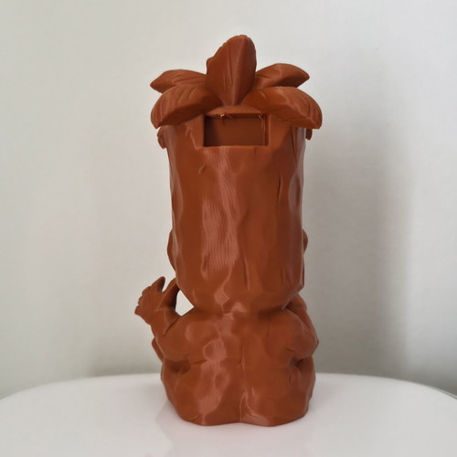 Tiki figure 3D like new with drum, 9x7x15cm