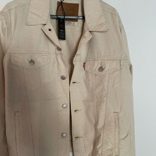 Levi's Linen Mix Trucker Jacket brand new, beige, size M