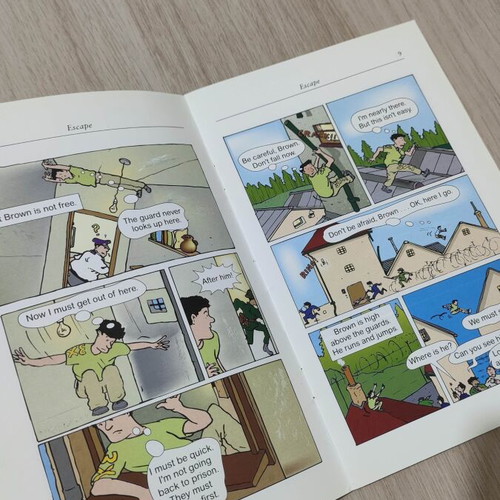 Escape book used, English graded reader by Phillip Burrows and Mark Foster