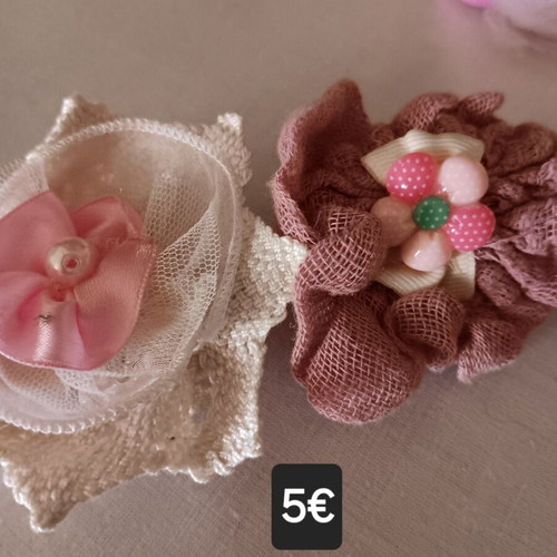 Handmade children's hair accessories like new, set of 2 pieces