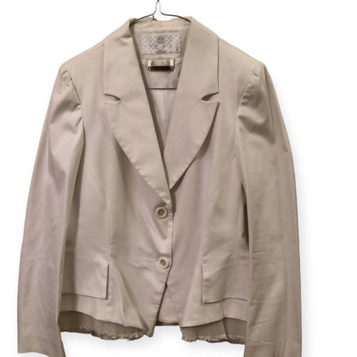 Jupe white jacket with lace inside L