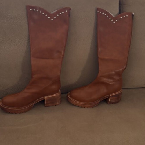 Boots shoes new synthetic leather size 40