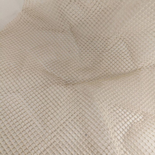 Copper round anti-slip mat 68 cm used, beige
