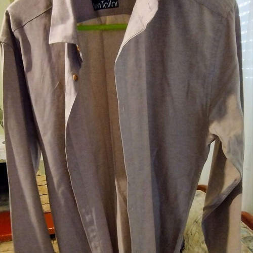 Ben Tailor men's shirt new, gray and beige, size L