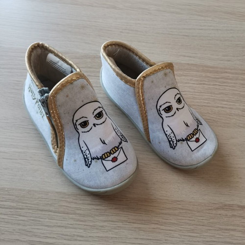 Children's Jersey Booties Hedwige Design Size 25 New, Gray