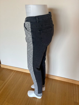 Zara pants front cotton back denim like new size S 36
