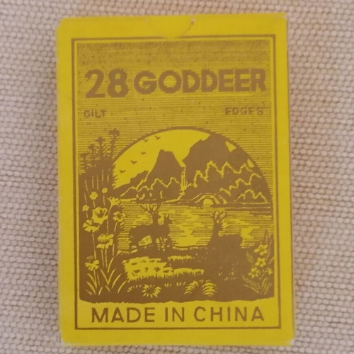Goddeer Playing Cards new, vintage waterproof with gold edges