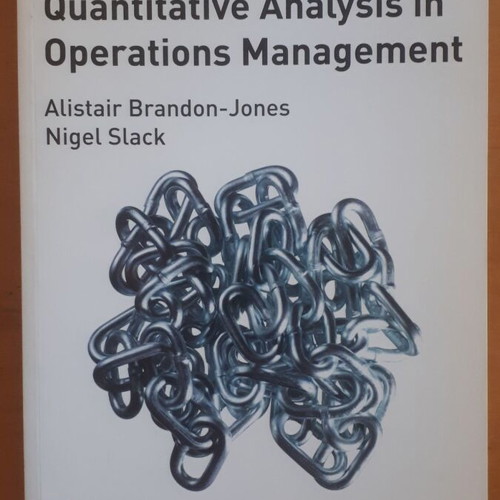Quantitative Analysis in Operations Management book like new