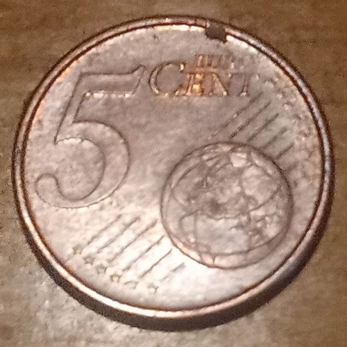 5 cents 2002 used, Variety F, Germany