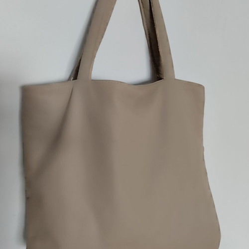 Leather shoulder bag like new, beige, summer style
