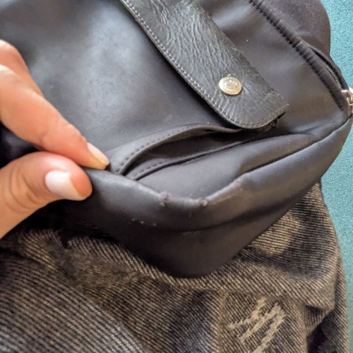 Longchamp crossbody bag used, black